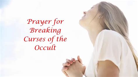 Praying to remove occult influences